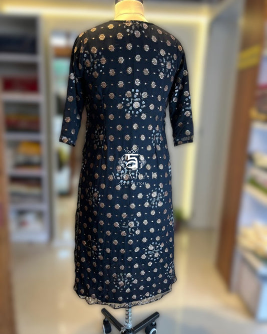 Black Aaliya style kurta