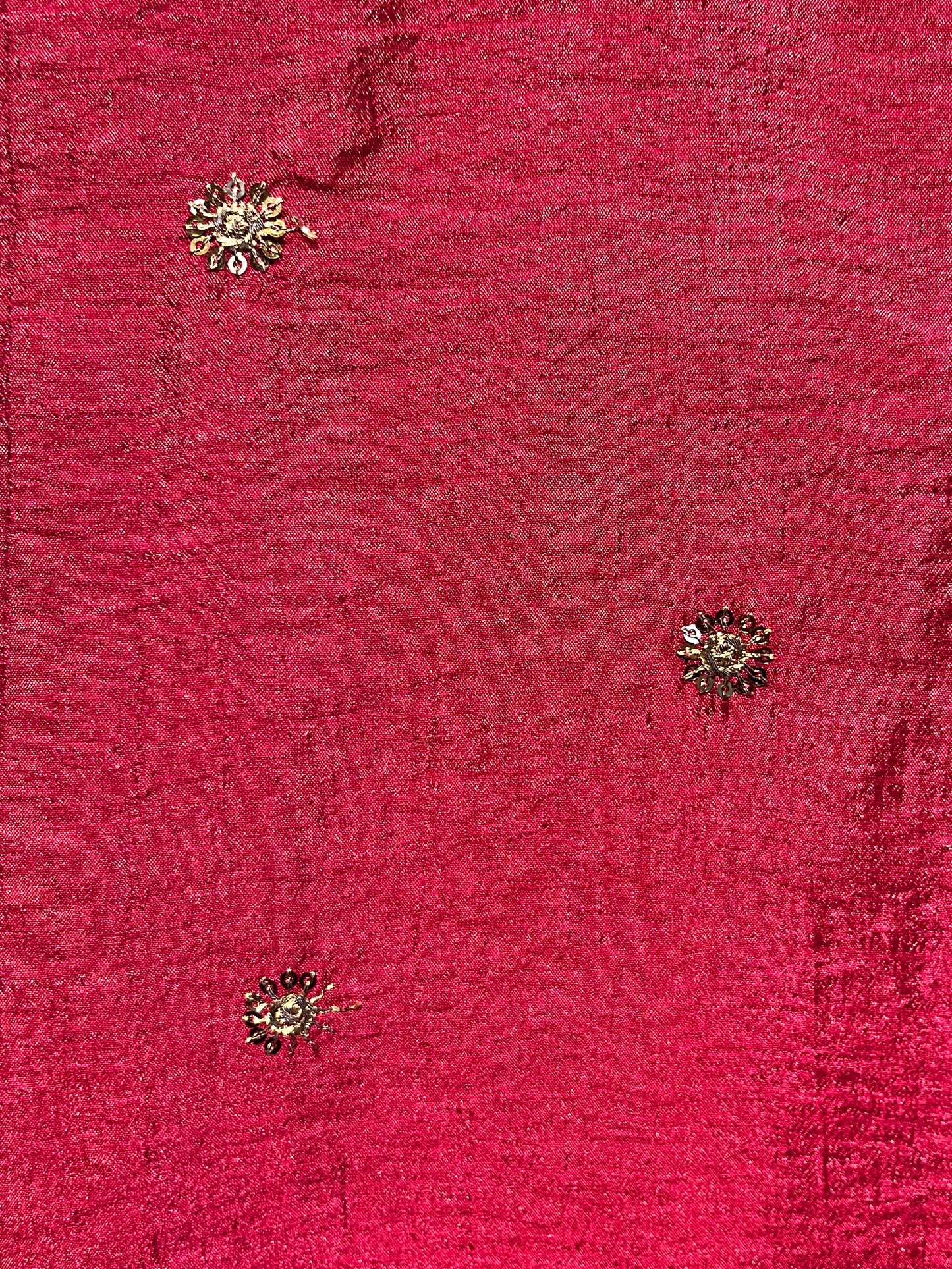 Deep Maroon Embellished A-Line Dress