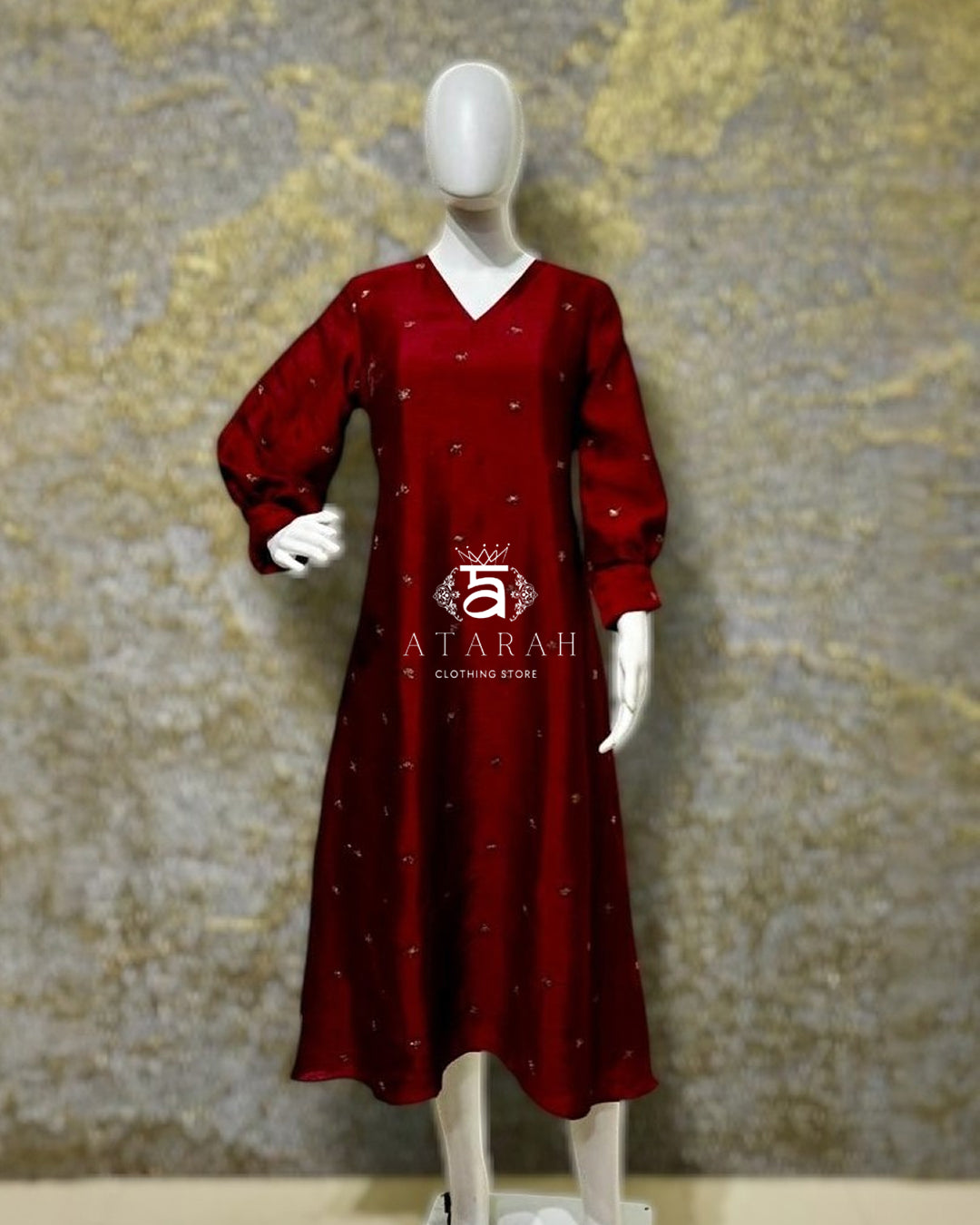 Classic A-line Midi Dress